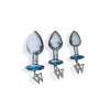 Opis  3 piece luxury gem butt plug & anal training kit